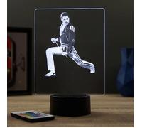 Lampe illusion 3D portrait Freddie Mercury debout Multicolore