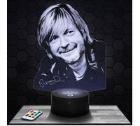 Lampe 3d _ Renaud - Accessoire Objet Cadeau Renaud - Veilleuse Led Tactile avec socle au choix et télécommande TOP