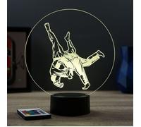 Lampe 3D Sport Judo judoka - LED - Idée Cadeau - Fabriquée en France