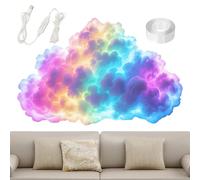 Lampe 3D Storm Cloud - Kit de décoration USB, lampe de bureau musicale, appareil robuste pour plafond, chambre, salon, bureau, fête, accessoire décoratif fiable pour fêtes