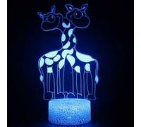 Lampe 3D Tactile Veilleuses Enfant 7 Couleurs avec Telecommande - Animal #1599 G