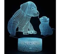 Lampe 3D Tactile Veilleuses Enfant 7 Couleurs avec Telecommande - Chien #1562 G