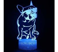 Lampe 3D Tactile Veilleuses Enfant 7 Couleurs avec Telecommande - Chien #1631 G