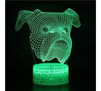 Lampe 3D Tactile Veilleuses Enfant 7 Couleurs avec Telecommande - Chien #507 G