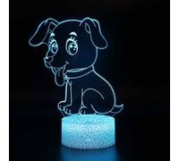 Lampe 3D Tactile Veilleuses Enfant 7 Couleurs avec Telecommande - Chien #813 G