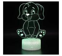 Lampe 3D Tactile Veilleuses Enfant 7 Couleurs avec Telecommande - Chien #815 G