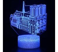 Lampe 3D Tactile Veilleuses Enfant 7 Couleurs avec Telecommande - Immeuble #1045 G