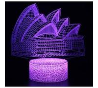 Lampe 3D Tactile Veilleuses Enfant 7 Couleurs avec Telecommande - Immeuble #1067 G