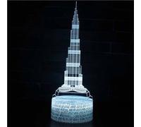 Lampe 3D Tactile Veilleuses Enfant 7 Couleurs avec Telecommande - Immeuble #328 G