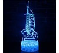 Lampe 3D Tactile Veilleuses Enfant 7 Couleurs avec Telecommande - Immeuble #329 G