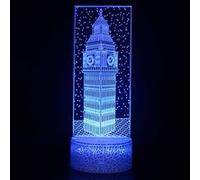 Lampe 3D Tactile Veilleuses Enfant 7 Couleurs avec Telecommande - Immeuble #958 G