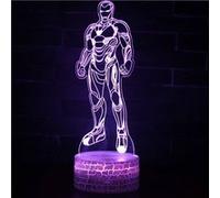 Lampe 3D Tactile Veilleuses Enfant 7 Couleurs avec Telecommande - Iron man #204 G