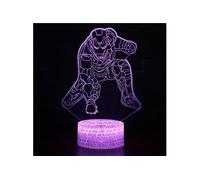 Lampe 3D Tactile Veilleuses Enfant 7 Couleurs avec Telecommande - Iron man #209