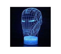 Lampe 3D Tactile Veilleuses Enfant 7 Couleurs avec Telecommande - Iron man #210