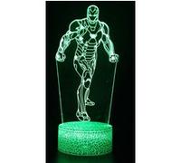 Lampe 3D Tactile Veilleuses Enfant 7 Couleurs avec Telecommande - Iron man #914 G