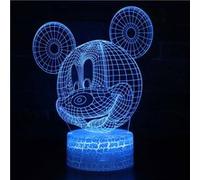 Lampe 3D Tactile Veilleuses Enfant 7 Couleurs avec Telecommande - Mickey #487 G