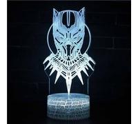 Lampe 3D Tactile Veilleuses Enfant 7 Couleurs avec Telecommande - Panthère noire #238 G
