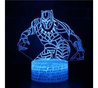 Lampe 3D Tactile Veilleuses Enfant 7 Couleurs avec Telecommande - Panthère noire #240 G