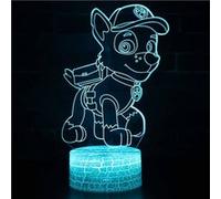 Lampe 3D Tactile Veilleuses Enfant 7 Couleurs avec Telecommande - PAW Patrol #616