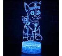 Lampe 3D Tactile Veilleuses Enfant 7 Couleurs avec Telecommande - PAW Patrol #619
