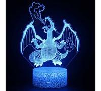 Lampe 3D Tactile Veilleuses Enfant 7 Couleurs avec Telecommande - Pokemon #1525 G