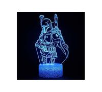 Lampe 3D Tactile Veilleuses Enfant 7 Couleurs avec Telecommande - Star Wars #1464
