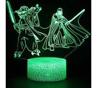 Lampe 3D Tactile Veilleuses Enfant 7 Couleurs avec Telecommande - Star Wars #1465 G