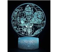 Lampe 3D Tactile Veilleuses Enfant 7 Couleurs avec Telecommande - Star Wars #1466 G