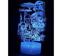 Lampe 3D Tactile Veilleuses Enfant 7 Couleurs avec Telecommande - Star Wars #1475 G