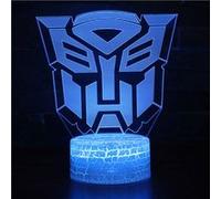 Lampe 3D Tactile Veilleuses Enfant 7 Couleurs avec Telecommande - Transformers #458 G