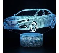 Lampe 3D Tactile Veilleuses Enfant 7 Couleurs avec Telecommande - Voiture #950 G