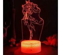 Lampe 3D Tactile Veilleuses Enfant MJ1278 Genshin Impact a 16 Couleurs avec Telecommande G