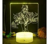Lampe 3D Tactile Veilleuses Enfant MJ1279 Genshin Impact a 16 Couleurs avec Telecommande G
