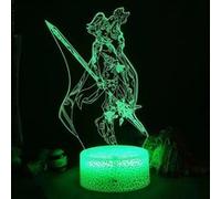 Lampe 3D Tactile Veilleuses Enfant MJ1443 Genshin Impact a 16 Couleurs avec Telecommande