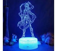 Lampe 3D Tactile Veilleuses Enfant MJ1578 Genshin Impact a 16 Couleurs avec Telecommande G
