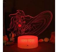 Lampe 3D Tactile Veilleuses Enfant MJ2047 Genshin Impact a 16 Couleurs avec Telecommande G