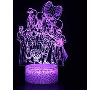 Lampe 3D Tactile Veilleuses Enfant MY1033 One Piece 16 Couleurs avec Telecommande G