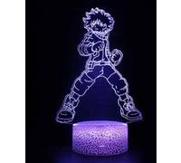 Lampe 3D Tactile Veilleuses Enfant MY1785 My Hero Academia 16 Couleurs avec Telecommande