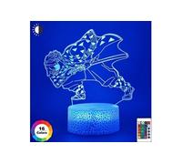Lampe 3D Tactile Veilleuses Enfant MY1840 Demon Slayer 16 Couleurs avec Telecommande