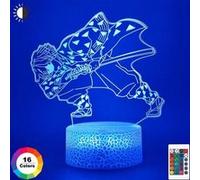 Lampe 3D Tactile Veilleuses Enfant MY1840 Demon Slayer 16 Couleurs avec Telecommande G