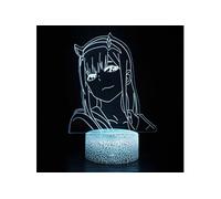 Lampe 3D Tactile Veilleuses Enfant MY1931 DARLING in the FRANXX 16 Couleurs avec Telecommande