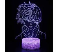 Lampe 3D Tactile Veilleuses Enfant MY1941 My Hero Academia 16 Couleurs avec Telecommande