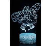 Lampe 3D Tactile Veilleuses Enfant MY1960 One Piece Luffy 16 Couleurs avec Telecommande G