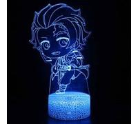Lampe 3D Tactile Veilleuses Enfant MY1961 Demon Slayer 16 Couleurs avec Telecommande G