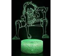 Lampe 3D Tactile Veilleuses Enfant MY1972 One Piece Luffy 16 Couleurs avec Telecommande G