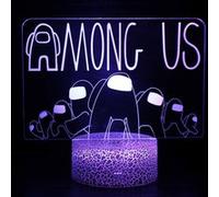 Lampe 3D Tactile Veilleuses Enfant MY2003 Among Us 16 Couleurs avec Telecommande G