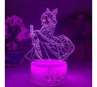 Lampe 3D Tactile Veilleuses Enfant MY2286 Demon Slayer 16 Couleurs avec Telecommande G