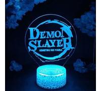 Lampe 3D Tactile Veilleuses Enfant MY2287 Demon Slayer 16 Couleurs avec Telecommande G