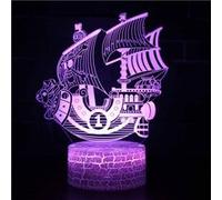 Lampe 3D Tactile Veilleuses Enfant MY287 One Piece 16 Couleurs avec Telecommande G