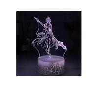 Lampe 3D Tactile Veilleuses Enfant MY3567 Genshin Impact 17 Couleurs avec Telecommande G